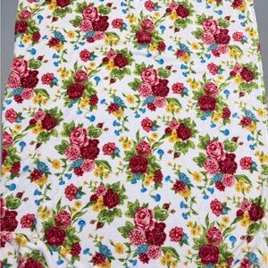 Plush Polyester Throw Panel in Bright Blue, Lime and White